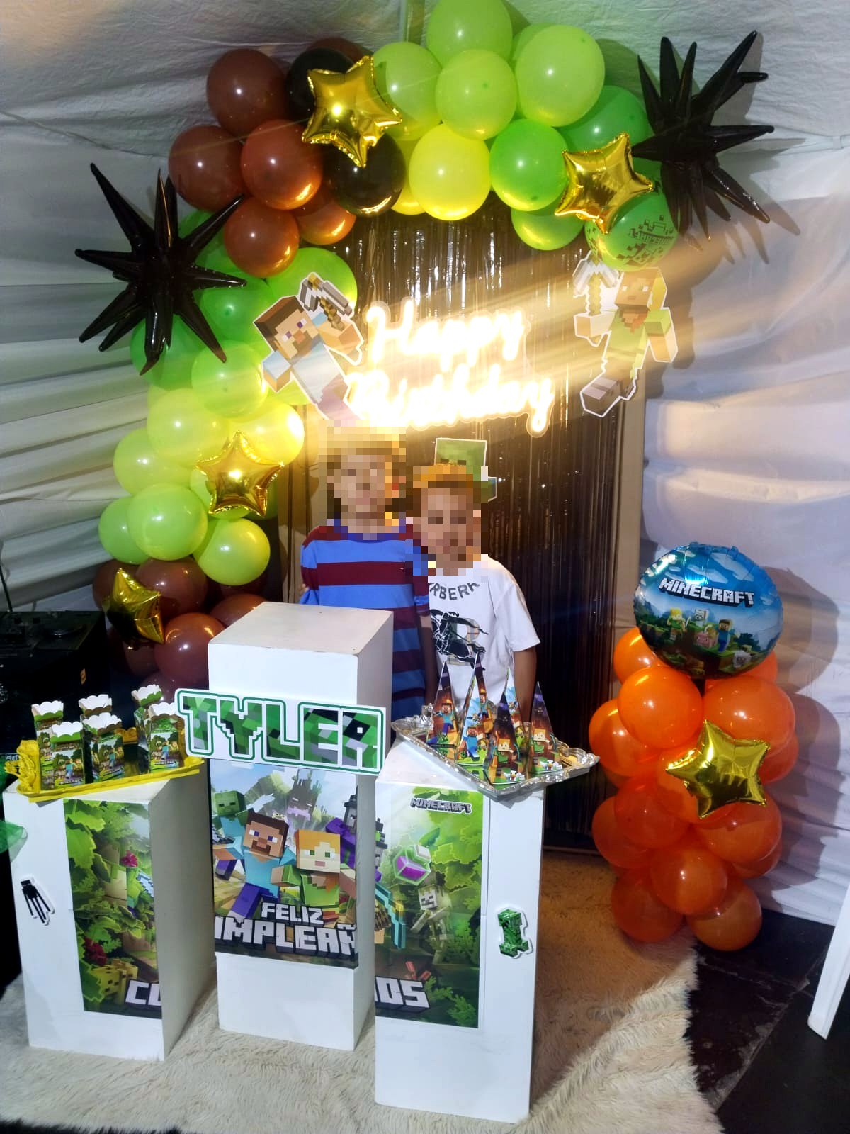 Decoración de Cumpleaños Minecraft