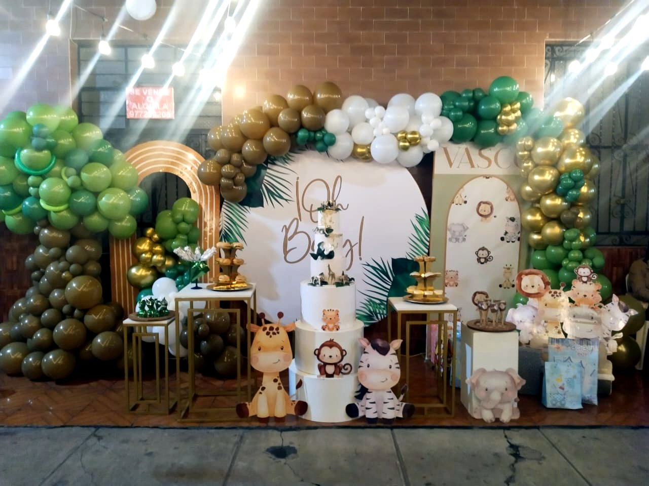 Decoración de Baby Shower Safari